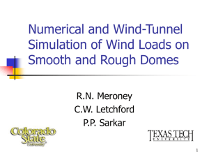 Numerical and Wind-Tunnel Simulation of Wind Loads on Smooth