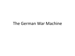 The German War Machine - Lyndhurst School District