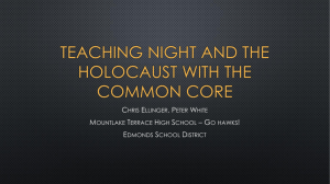 Teaching Night and the Holocaust with the Common Core