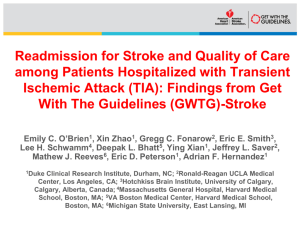 Readmission for Stroke and Quality of Care among Patients