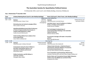 The Australian Society for Quantitative Political Science