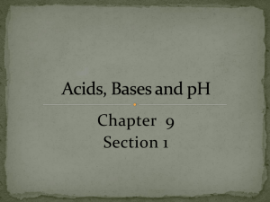 Acids, Bases, and pH - Newington High School