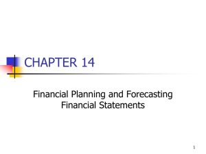 Financial Statement Analysis & Financial Planning and Forecasting