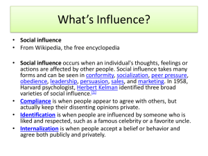 What's Influence?