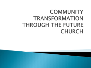 community transformation through the future church