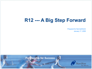 R12 --- A Big Step Forward