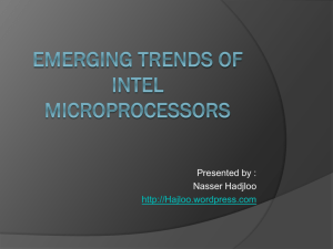 emerging trends of intel microprocessors