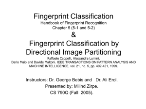 Fingerprint Classification