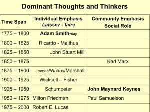 Dominant Thoughts and Thinkers