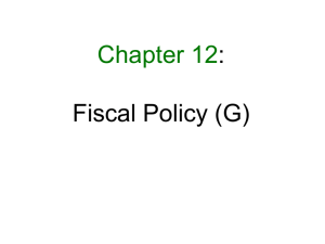 Chpt.12 Fiscal Policy I