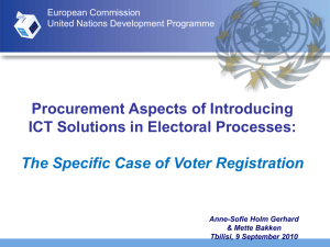 What's needed in a biometric voter registration process?