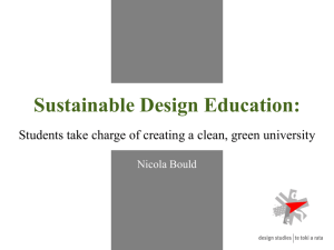 Sustainable Design Education