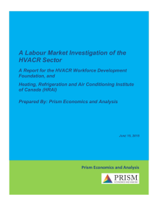A Labour Market Investigation of the HVACR Sector in Canada
