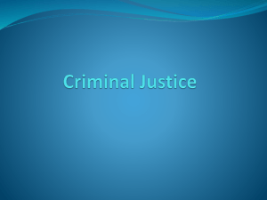 Criminal Justice - Warwick Debating Society