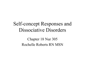 Self-concept Responses and Dissociative Disorders