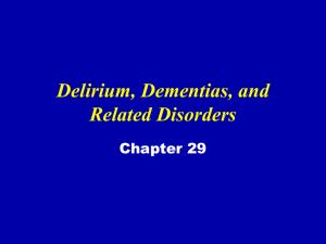 Delirium/Dementia PPT