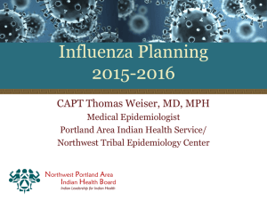Portland Area IHS Influenza Action Plan 2015-2016
