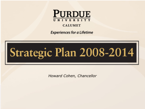 Strategic Plan Update April, 2011