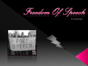 Freedom Of Speech