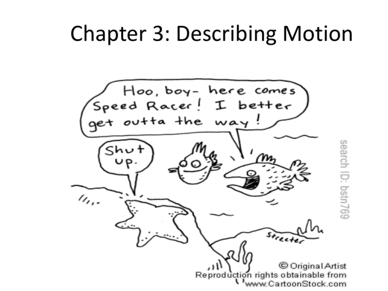 Chapter 3: Describing Motion