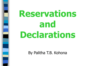 Reservations - United Nations Treaty Collection