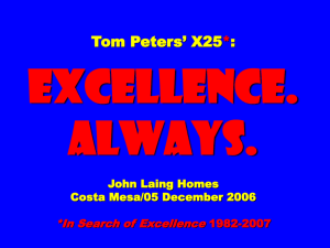 Homes - Tom Peters