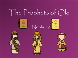 Lesson 20 1 Nephi 19 the prophets of old Power pt