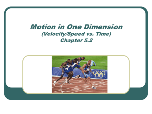 Velocity vs. Time including Sample Problems (H)