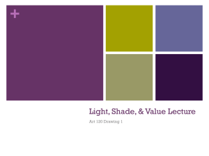 3. Light Value & Shadow Lecture