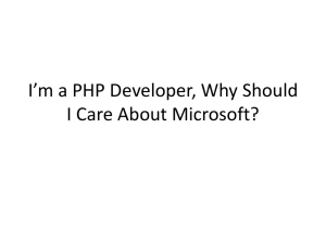 Windows/PHP PPT