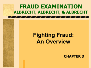 FRAUD EXAMINATION ALBRECHT & ALBRECHT