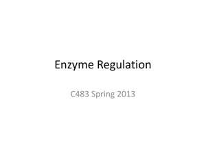 Enzyme Regulation - Chemistry Courses: About