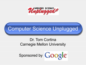 Computer Science Unplugged