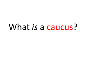 What is a caucus? - Saugerties Central School