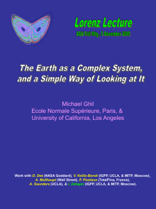 What for BDEs? - UCLA: Atmospheric and Oceanic Sciences
