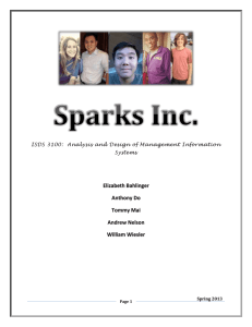 Sparks Inc. - Anthony Do's ePortfolio