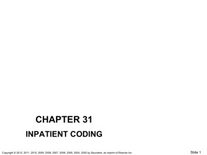 chapter 31 inpatient coding