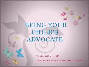 being your child's advocate