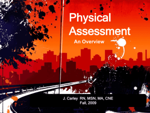 Introduction to Physical Assessment