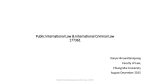 Public International Law & International Criminal Law 177361