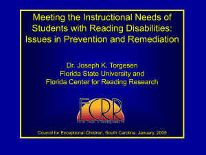 Downloadable PowerPoint - Florida Center for Reading Research