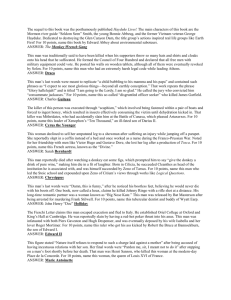 2012 Cheyne Death Packet - Collegiate Quizbowl Packet Archive