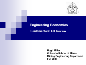 Engineering Economics - Inside Mines
