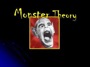 Monster Theory PowerPoint