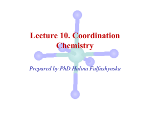 10.Coordination chemistry