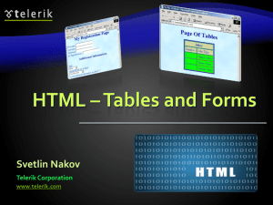 HTML-Tables-Forms