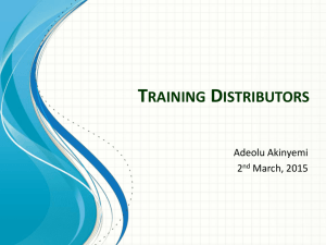 Training Distributors