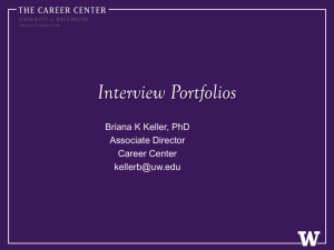Using Your Portfolios during the Interview