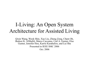 I-Living: An Open System Architecture for Assisted Living
