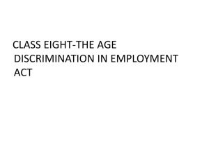 age discrimination in employment (adea)